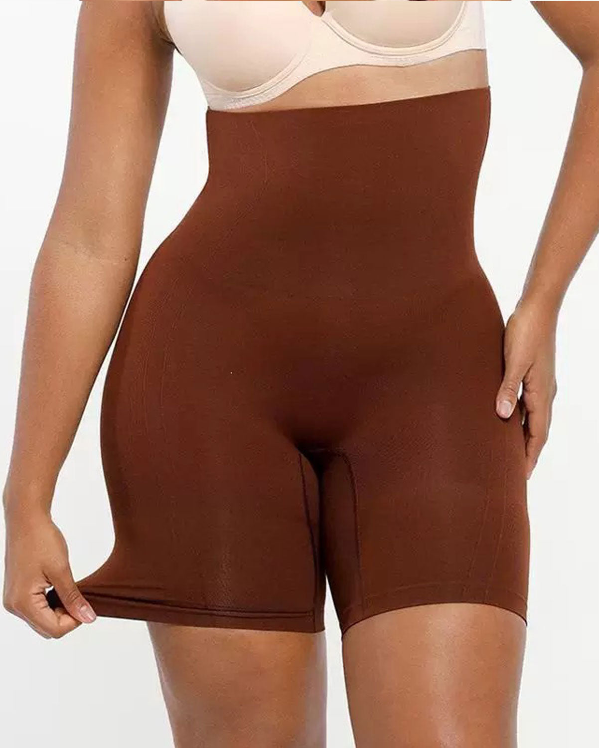 High-Waisted Tummy Control Shaping Shorts, Seamless Butt-Lifting Underwear
